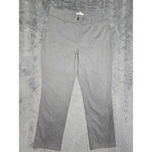 Dana Buchman Womens Gray Straight Leg Dress Pants Work Trousers Size 14
